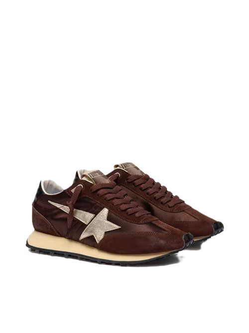 running marathon satin Golden Goose | GWF00683.F007841.55661BROWN/PLATINUM